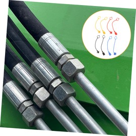 CHILDWEET 12 Sets Hydraulic Hose Caps Coupling Caps Quick Connector Covers Male Female Fittings High Flow Long-life Plastic Easy to Fit 2-pack