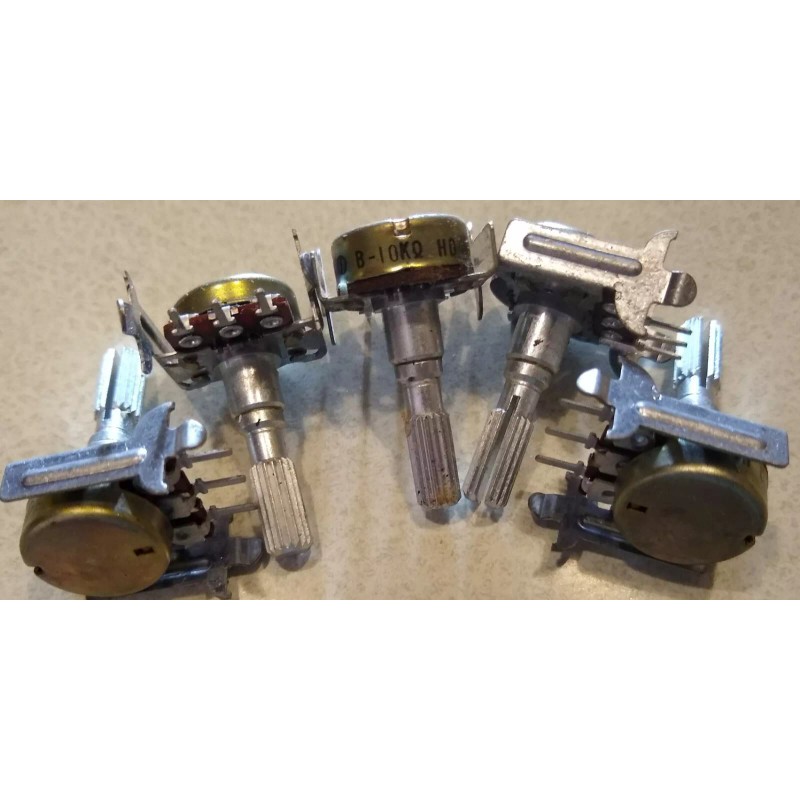 Linear 5 Pcs 10K OHM Linear Taper Rotary Potentiometer 10KB