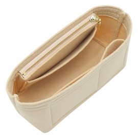 Doxo Purse Organizer Insert for Longchamp Mini/XS Handbags/Neverfull BB,Keeps Le pliage Mini Bags Neat And Shaped (XS/BB,Beige)
