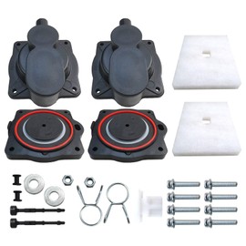 Vicue Air Pump Rebuild Complete Kit with White Switch Compatible with Clearstream CS103EL, for Aqua-Safe AS500 / AA500