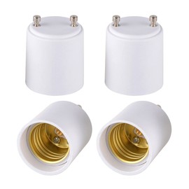 Onite GU24 to E27 E26 Adapter for LED Bulb, GU24 to Medium Base Converts Your Pin Base Fixture to Standard Screw-in Lamp Socket 4Pack