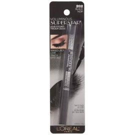 L'OREAL PARIS 로레알 파리 볼륨 슈퍼스타 리퀴드 라이너 펜 블랙 0.056온스 L'Oreal Paris Volume Superstar Liquid Liner Pen Black 0.056 oz [Black [202]]