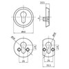 Amig - Safety shield against jaws for cylinder locks Euro