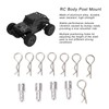 4Pcs RC Body Post Mount Stable High Strength Silver Rugged