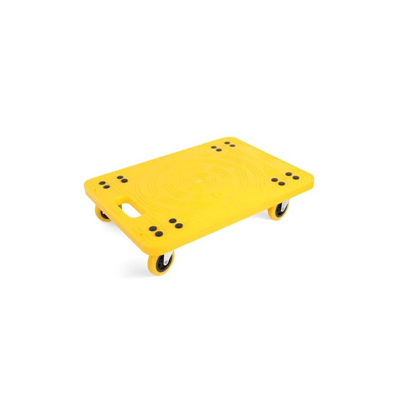 MaxWorks 50840 High Visibility Yellow 300-lb Capacity Movers Dolly with