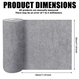 Microfibre Cleaning Cloth Roll with 50 Pieces, Cleaning Cloths on Roll, Disposable Cleaning Cloths 30 x 30 cm, Lint-Free Cleaning Cloth Roll, Tear-Off Cleaning Cloths, Non-Woven Fabrics, Kitchen