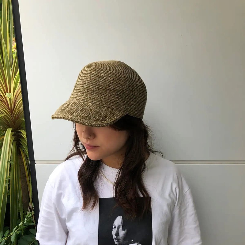 Basic Ench Paper Braid Cap, Paper Blade Cap, Straw Hat,
