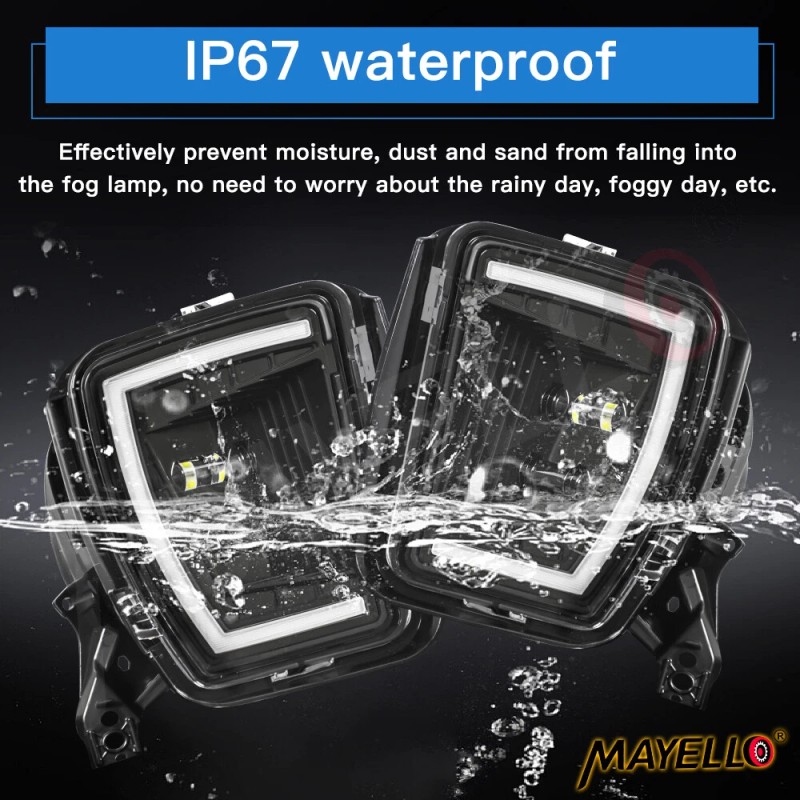 mayello DRL LED Fog Lights For Dodge Ram 1500 Accessories