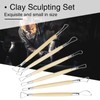 6 Pieces Double Sided Wax Carving Clay Sculptor Tools, Modelling