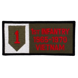 1st First Infantry Vietnam 1965-70 (249) 4" x 2" Embroidered Patch 56766
