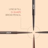 Kiss New York Professional Eyebrow Pencil, D-Shape Design for Line