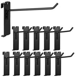 Ntwoiee Gridwall Hooks 4 Inch,12Pcs Display Hooks for Grid Wall, Hooks for Grid Wall Panel,Gridwall Hooks,Display Hooks Black