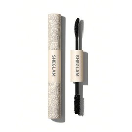SHEGLAM Máscara de Pestañas 2 en 1 Volumen y Longitud - Rímel Lavable de Larga Duración con Doble Cabezal - Maquillaje de Ojos                        