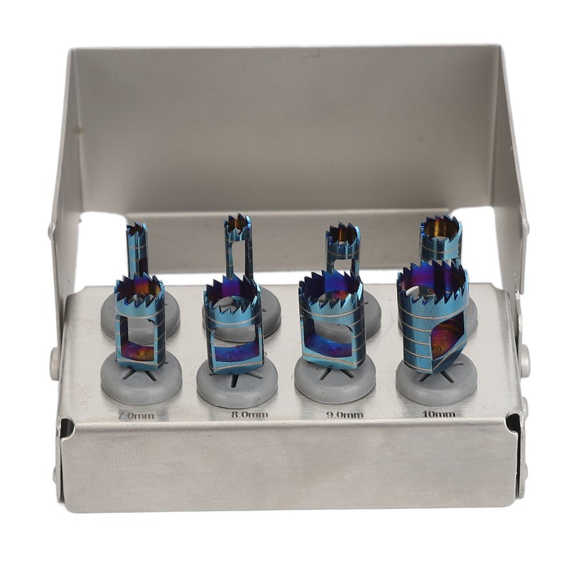 8pcs Dental Trephine Drills Kit Dentist Implant Instruments Tools Trephine