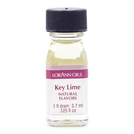 LorAnn Key Lime Super Super Strength Flavor, 1 dram bottle (.0125 fl oz - 3.7ml)