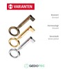 Gedotec Furniture Key Nickel-Plated | 1 Piece | Beard Key