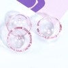 80Pcs Acrylic Clear Flower Bead Caps for Jewelry Making, Transparent