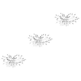 Baluue 3pcs Bridal Comb Rhinestones and Pearls Elegant Hair Accessory for Weddings and Parties Lightweight and Handmade Hair Barrette for Brides and Bridesmaids