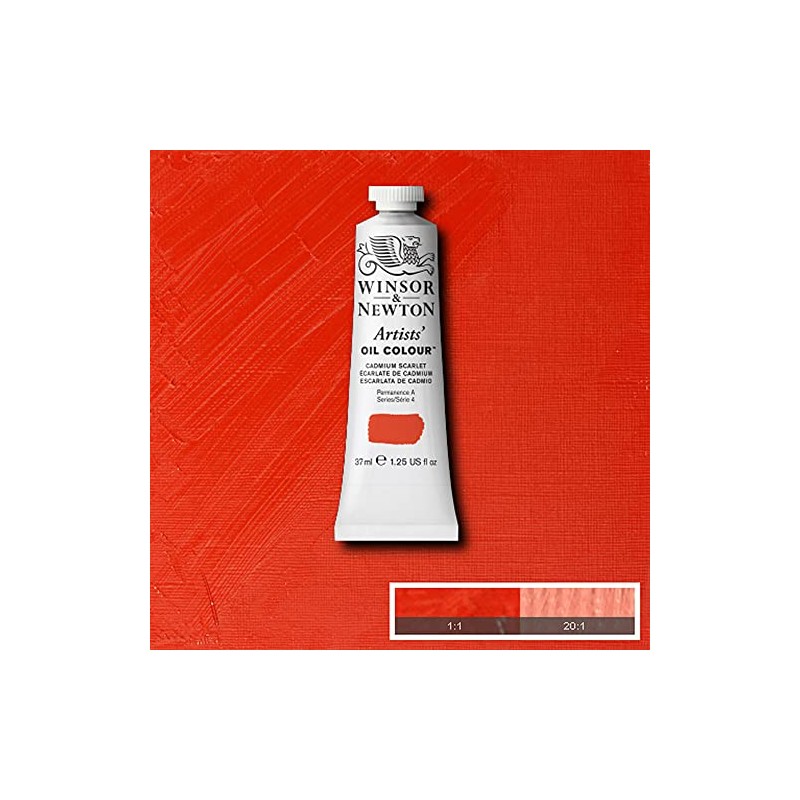 Winsor & Newton Artists' Pintura de Óleo, Rojo (Cadmium Scarlet),