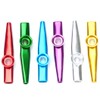 6 Colors Kazoo Musical Instruments Aluminum Alloy Kazoo Sets with