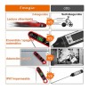 Huryfox Termómetro Digital De Sonda Doble Para Carnes, Horno