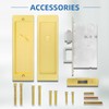 Pocket Door Hardware Mortise Lock with Pull, Privacy Recessed Handle