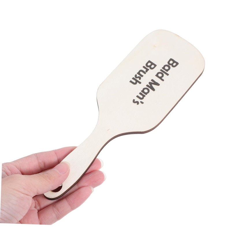 KONTONTY Bald Man's Wood Grooming Comb Large Wide Tooth Styling