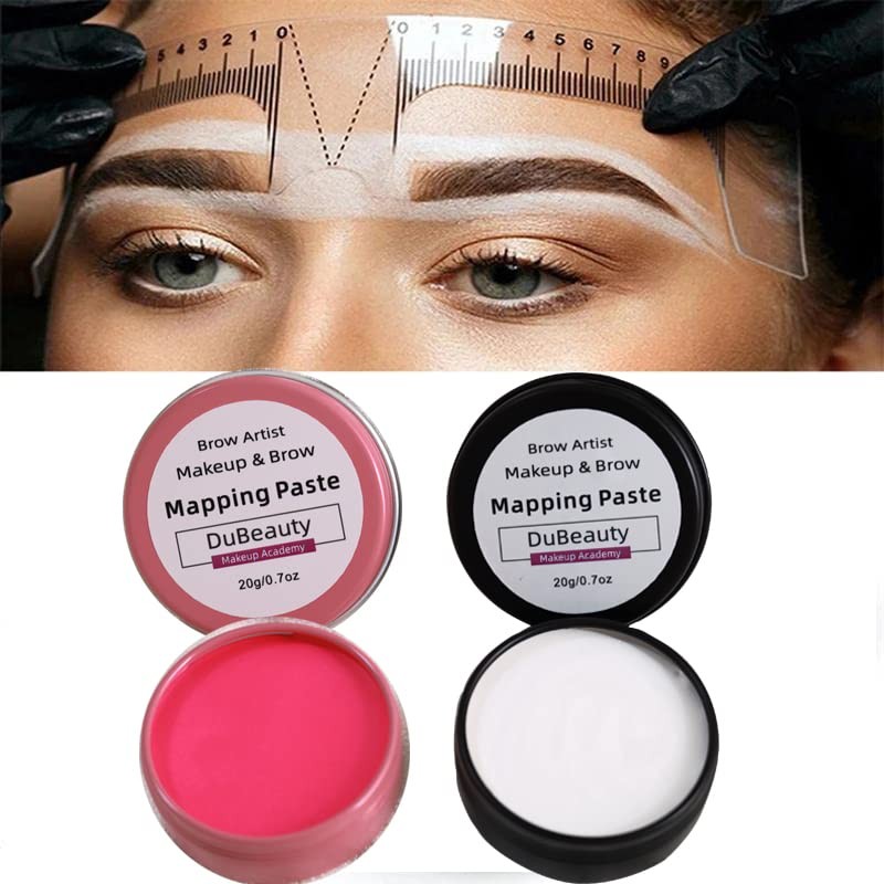 20g/0.7oz Microblading Brow Marker Tool Pink Tattoo Brow Paste Permanent