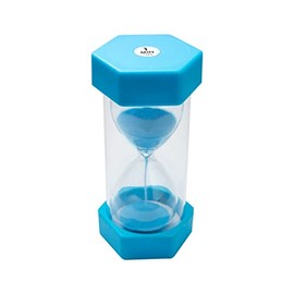 TeacherFav Sand Timer for Kids - 1 Minute Blue -5 inches Hour Glass Acrylic Covered Clock for Classroom, Home & Kids Room (Medium-Single Pack)
