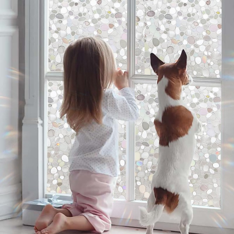 LEMON CLOUD Window Film, Vinyl Clings, Stained 3D Decorative Stickers