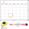 Monoc Whiteboard Calendar Magnetic Sheet for Refrigerator Easy to Erase
