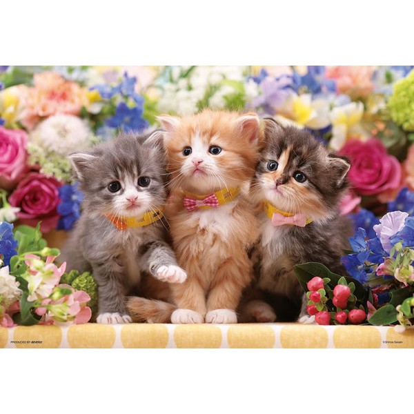 Beverly 300-139 Jigsaw Puzzle, Flower Time for Kittens (10.2 x
