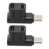 Zunate 2 Pack USB C 3.1 90 Degree Angle Adapter