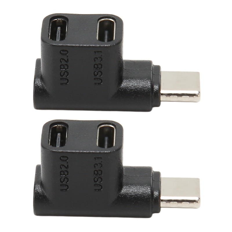 Zunate 2 Pack USB C 3.1 90 Degree Angle Adapter