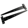 Merriway BH01986 (2 Pcs) Light Duty Strap Tee Hinge, Black