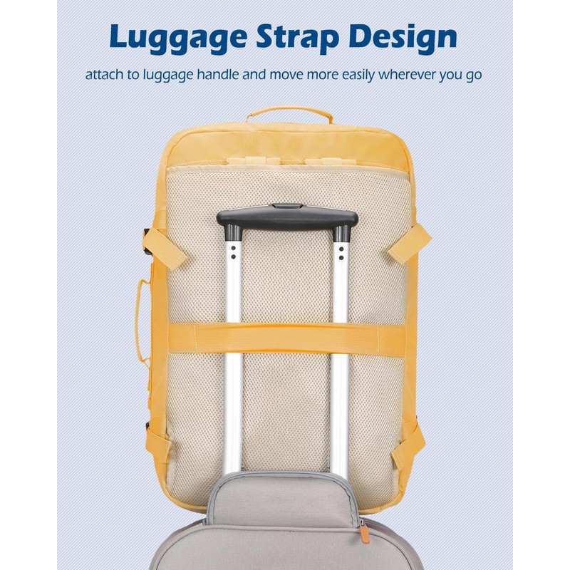 Hynes Eagle Carry on Backpack 38L Large Travel Backpack Flight