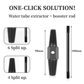 COYUN 2 x Double Head Screw Extractor with Stick, Pipe Screw Extractor, Left Thread Extractor Pipe Broken Screw Bolt Remover for Bad Taps Maintenance Pipeline Cleaning