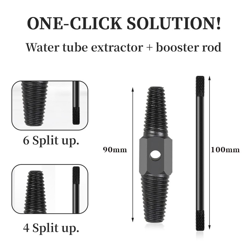 COYUN 2 x Double Head Screw Extractor with Stick, Pipe