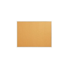 Staples 1682311 Standard Cork Bulletin Board Aluminum Finish Frame 3-Ft W X 2-Ft H