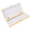 Microscope Slide Storage Box, Wooden Microslide Box, Holds 50 Place
