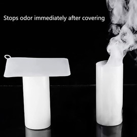 2 Pieces 8 x 8 Inch Silicone Tub Stopper Floor Drain Cover Sewer Anti-Odor Mat Deodorizing Drain Plugs for Kitchen, Bathroom and Laundry