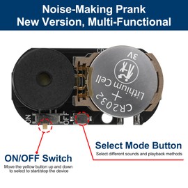 SHENGSEN 6 Pack Hidden Annoying Beep Office Prank Devices,Small Prank Chirp Noise Maker Including Different Sounds, Cricket,Beep and More,Point Guard Prank for April Fools Day Gag