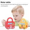 Lock Key Toy DIY Early Education Sorting Matching Fun Cartoon