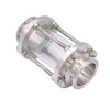DERNORD In-Line Sight Glass with Clamp End,Flow Sanitary Straight Sight