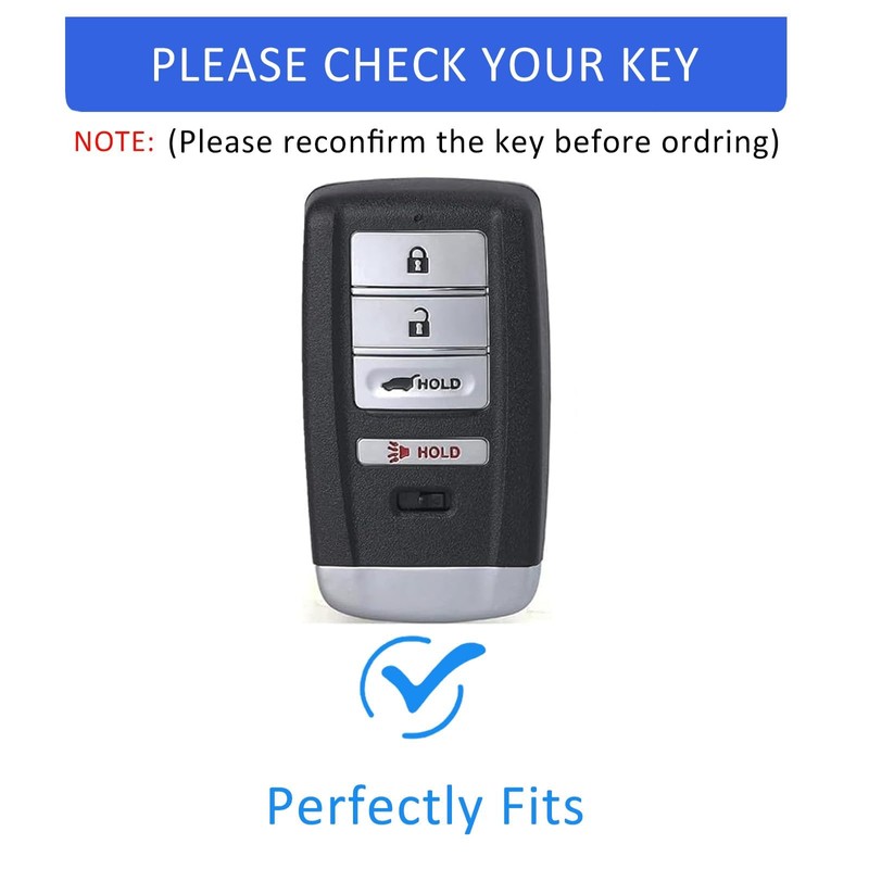 Flensent Key Fob Cover for Acura MDX 2014-2020 RDX 2016-2018