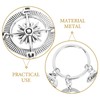 TOYANDONA Pack of 2 Camping Keychain Compass Keychain Camping Key