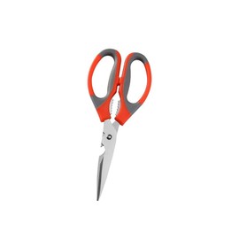 FUUIE Kitchen Scissors Multifunctional Kitchen Chicken Bone Scissors Stainless Steel Household Barbecue Fish Food (Color : Orange)