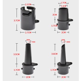 Air Pump Replacement Nozzles, 3Pcs Inflatable Pump Nozzles Head Set, Paddle Board Pump Nozzles Valve Adapter for Inflatable Boat Kayak
