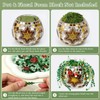 Weldomcor 5540 Pcs Beaded Plant Kit, Forever Green Glass Beads