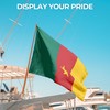 Cameroon Outdoor Flag (1x1.5ft) by DreamController - Durable, Fade-Resistant Polyester,